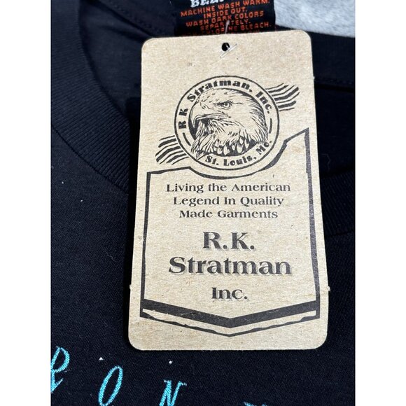 Vtg Harley Davidson Lyles Iron Horses T-Shirt 2000 Mens L Kuwait NWT Train - Picture 8 of 11